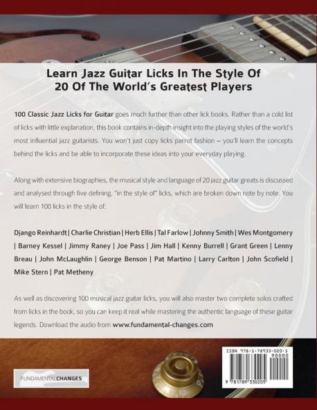 100 Classic Jazz Licks for Guitar