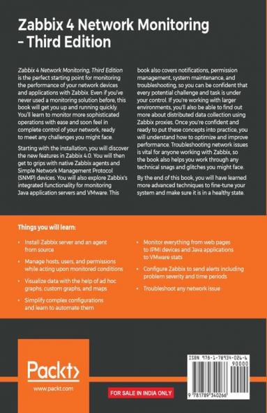 Zabbix 4 Network Monitoring - Third Edition