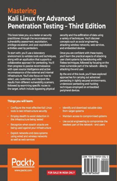 Mastering Kali Linux for Advanced Penetration Testing - Third Edition