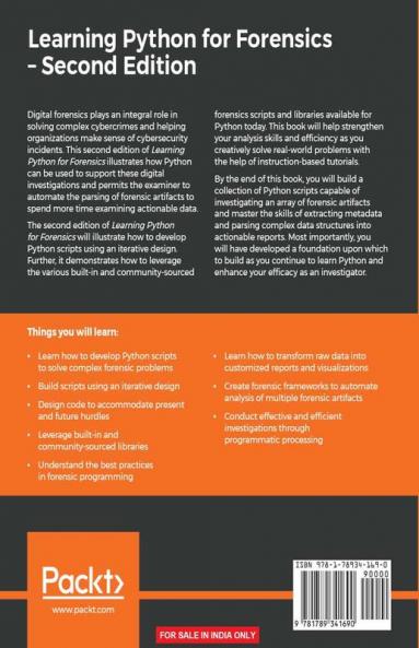 Learning Python for Forensics -Second Edition