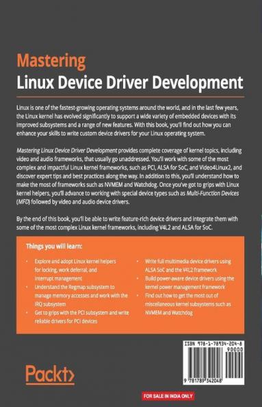Mastering Linux Device Driver Development