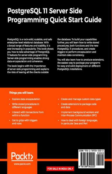 PostgreSQL 11 Server Side Programming Quick Start Guide