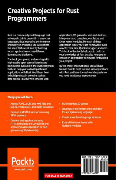 Creative Projects for Rust Programmers