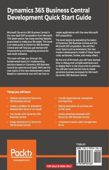 Dynamics 365 Business Central Development Quick Start Guide