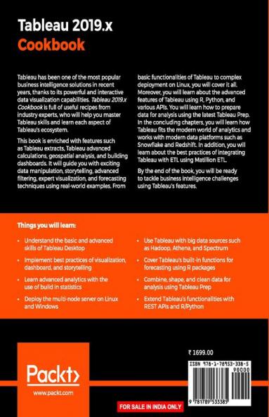 Tableau 2019.x Cookbook