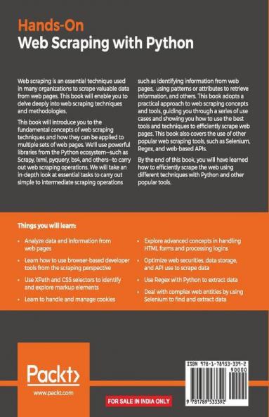 Hands-On Web Scraping with Python