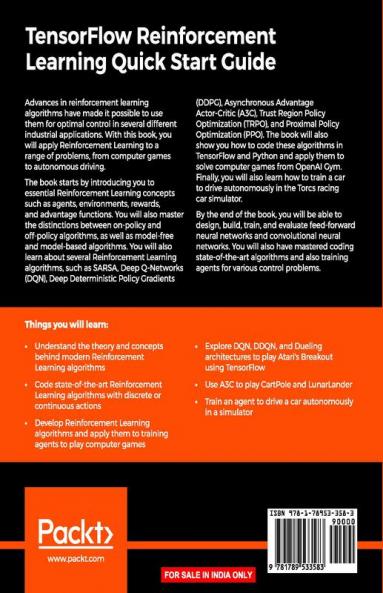 TensorFlow Reinforcement Learning Quick Start Guide