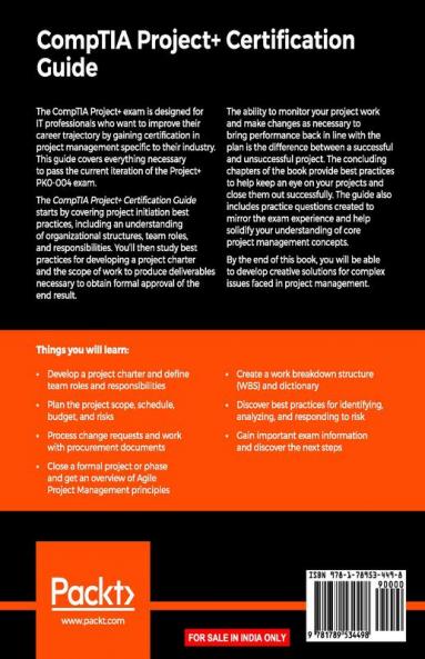 CompTIA Project+ Certification Guide