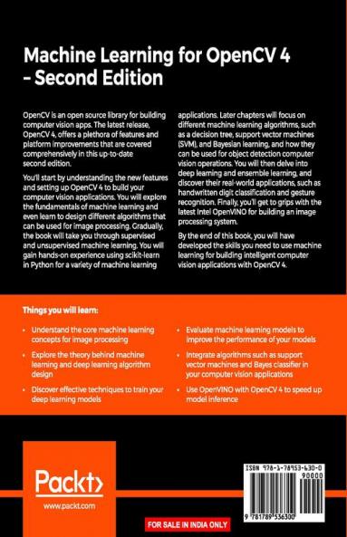 Machine Learning for OpenCV 4- Second Edition