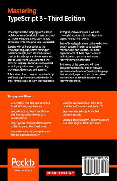Mastering TypeScript 3 - Third Edition