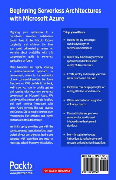 Beginning Serverless Architectures with Microsoft Azure