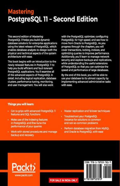 Mastering PostgreSQL 11 - Second Edition