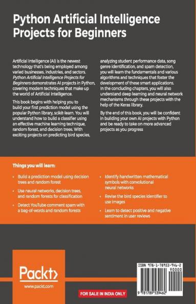 Python Artificial Intelligence Projects for Beginners