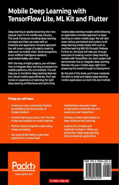 Mobile Deep Learning with TensorFlow Lite ML Kit and Flutter