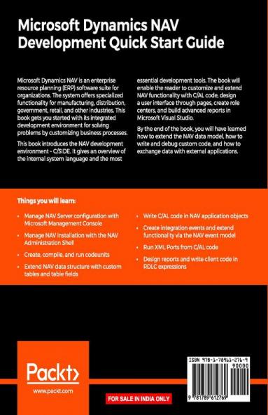 Microsoft Dynamics NAV Development Quick Start Guide