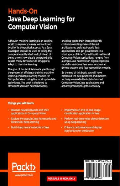Hands-On Java Deep Learning for Computer Vision