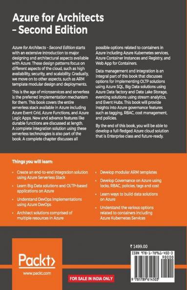 Azure for Architects - Second Edition