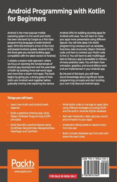 Android Programming with Kotlin for Beginners