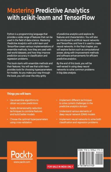 Mastering Predictive Analytics with scikit-learn and TensorFlow