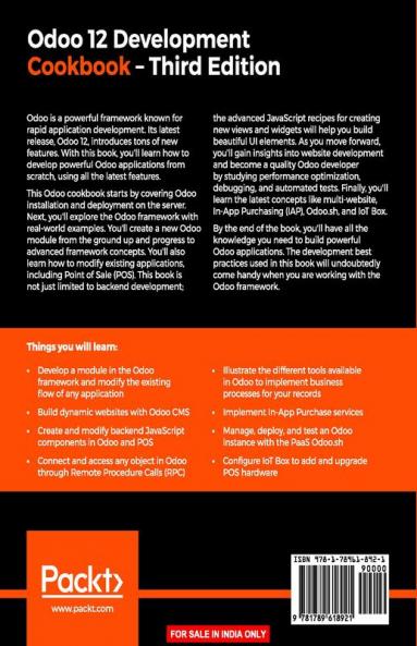 Odoo 12 Development Cookbook