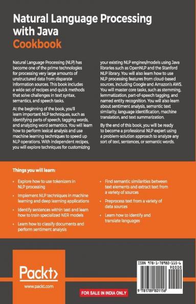 Natural Language Processing with Java Cookbook