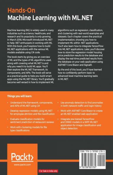 Hands-On Machine Learning with ML.NET