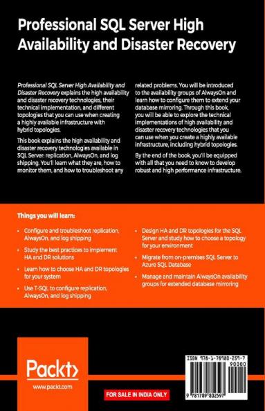 Professional SQL Server High Availability and Disaster Recovery