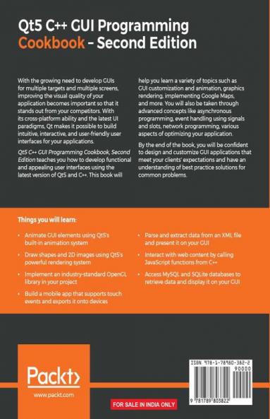 Qt5 C++ GUI Programming Cookbook Second Edition