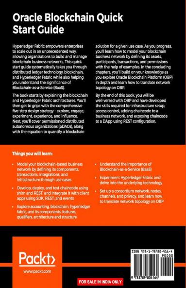 Oracle Blockchain Quick Start Guide