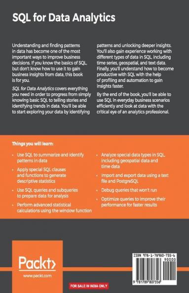 SQL for Data Analytics