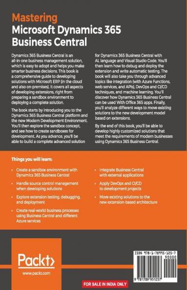 Mastering Microsoft Dynamics 365 Business Central