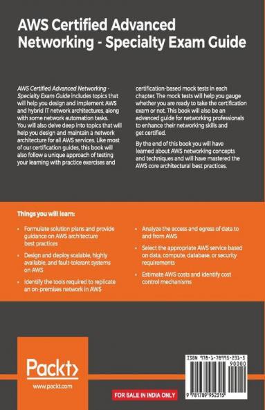 AWS Certified Advanced Networking - Specialty Exam Guide
