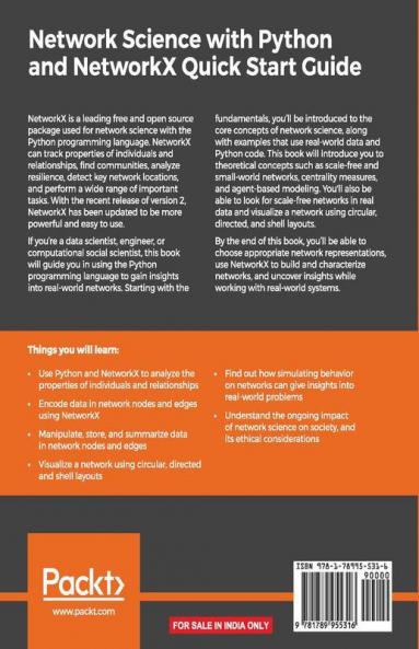 Network Science with Python and NetworkX Quick Start Guide