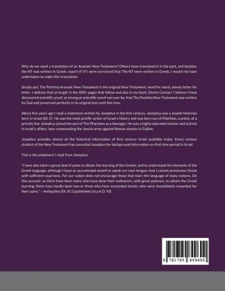 The Aramaic English Interlinear New Testament with Psalms Proverbs & Ecclesiastes