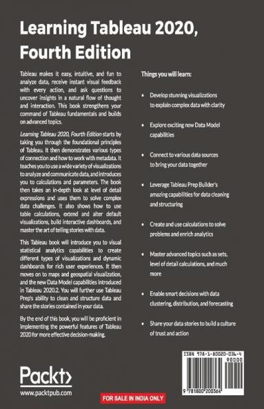 Learning Tableau 2020 - Fourth Edition