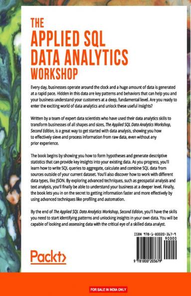 The Applied SQL Data Analytics Workshop Second Edition