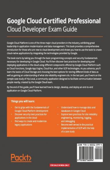 Google Cloud Certified Professional Cloud Developer Exam Guide