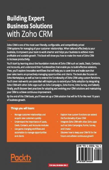 Building Expert Business Solutions with Zoho CRM