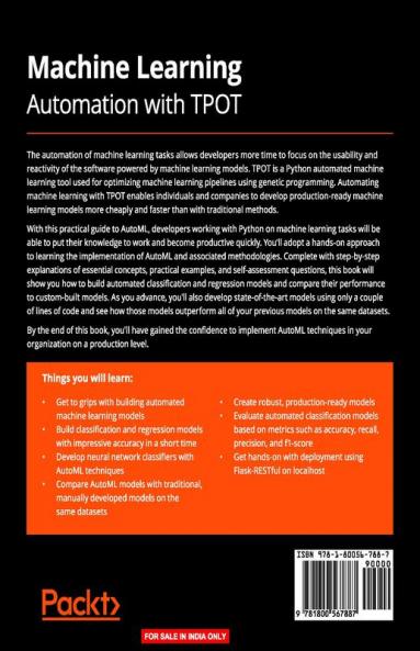 Machine Learning Automation with TPOT