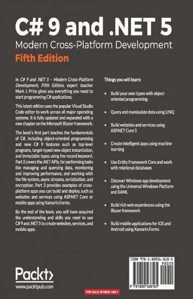 C# 9 and .NET 5 - Modern Cross-Platform Development - Fifth Edition