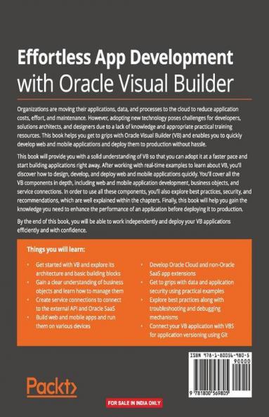 Effortless App Development with Oracle Visual Builder