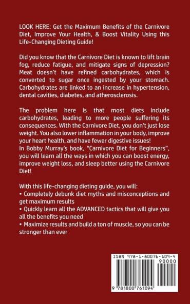 Carnivore Diet For Beginners: Boost energy increase weight loss and sleep better now by following a healthy carnivorous meal plan! Utilize proven fat-burning secrets within this ultimate guide!