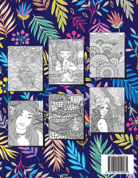 TEEN COLORING BOOKS FOR GIRLS