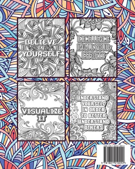 A to ZEN of LIFE: A Motivational Adult Coloring Book - Alphabet of Success for Everyone! Inspiring Quotes and Positive Affirmations: 1 (Relax Gift)