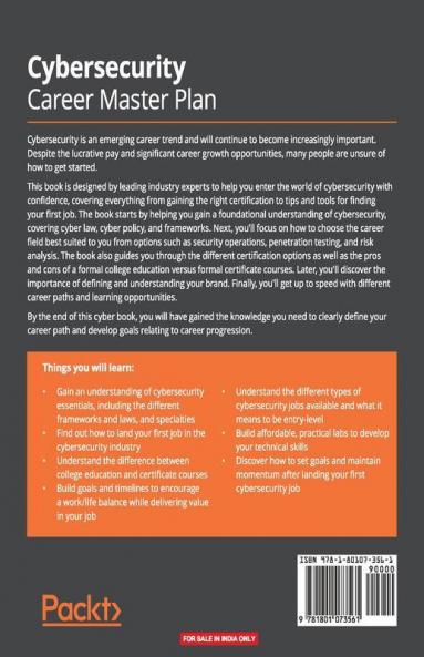 Cybersecurity Career Master Plan