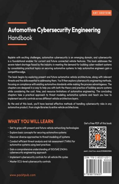 Automotive Cybersecurity Engineering Handbook: The automotive engineer's roadmap to cyber-resilient vehicles