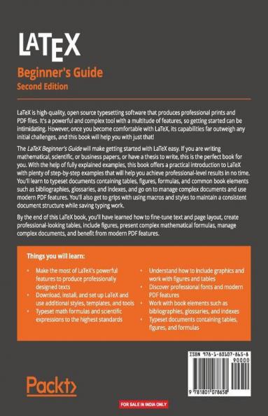 LaTeX Beginner's Guide - Second Edition