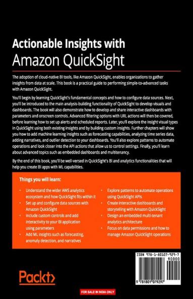 Actionable Insights with Amazon QuickSight