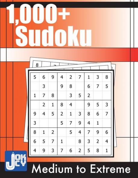 1000+ Sudoku: Medium Hard Expert and Extreme Puzzles for Adults