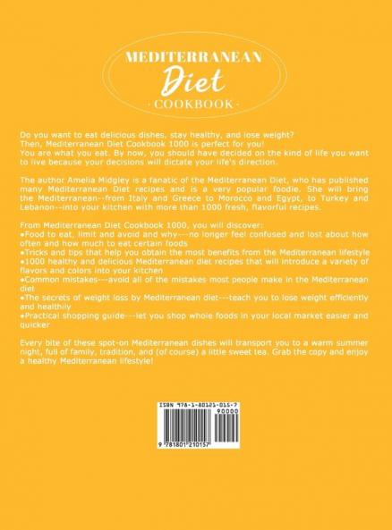 Mediterranean Diet Cookbook for Beginners: 1000 Quick Easy and Healthy Mediterranean Diet Recipes with 2 Weeks Meal Plan